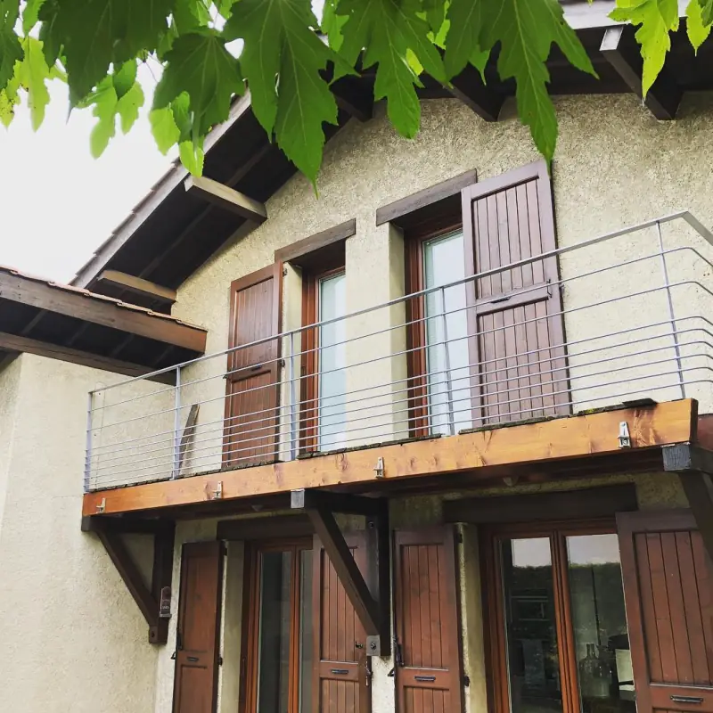 Garde-corps en place chez le client — Garde-corps Alliage Mobilier