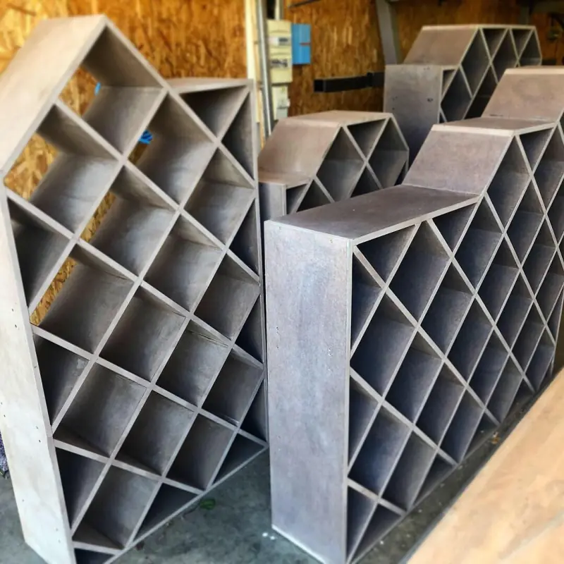 Quatre beaux modules sur mesure pour aménager une cave à… — Mobilier Alliage Mobilier