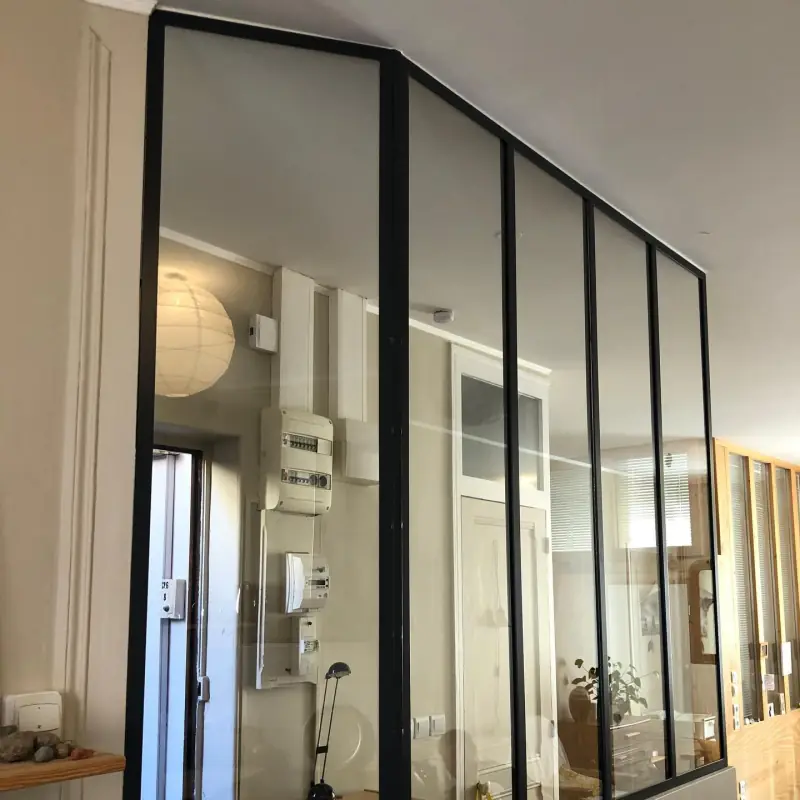 Réalisation de 2 verrières sur mesure dans un… — Verrières Alliage Mobilier